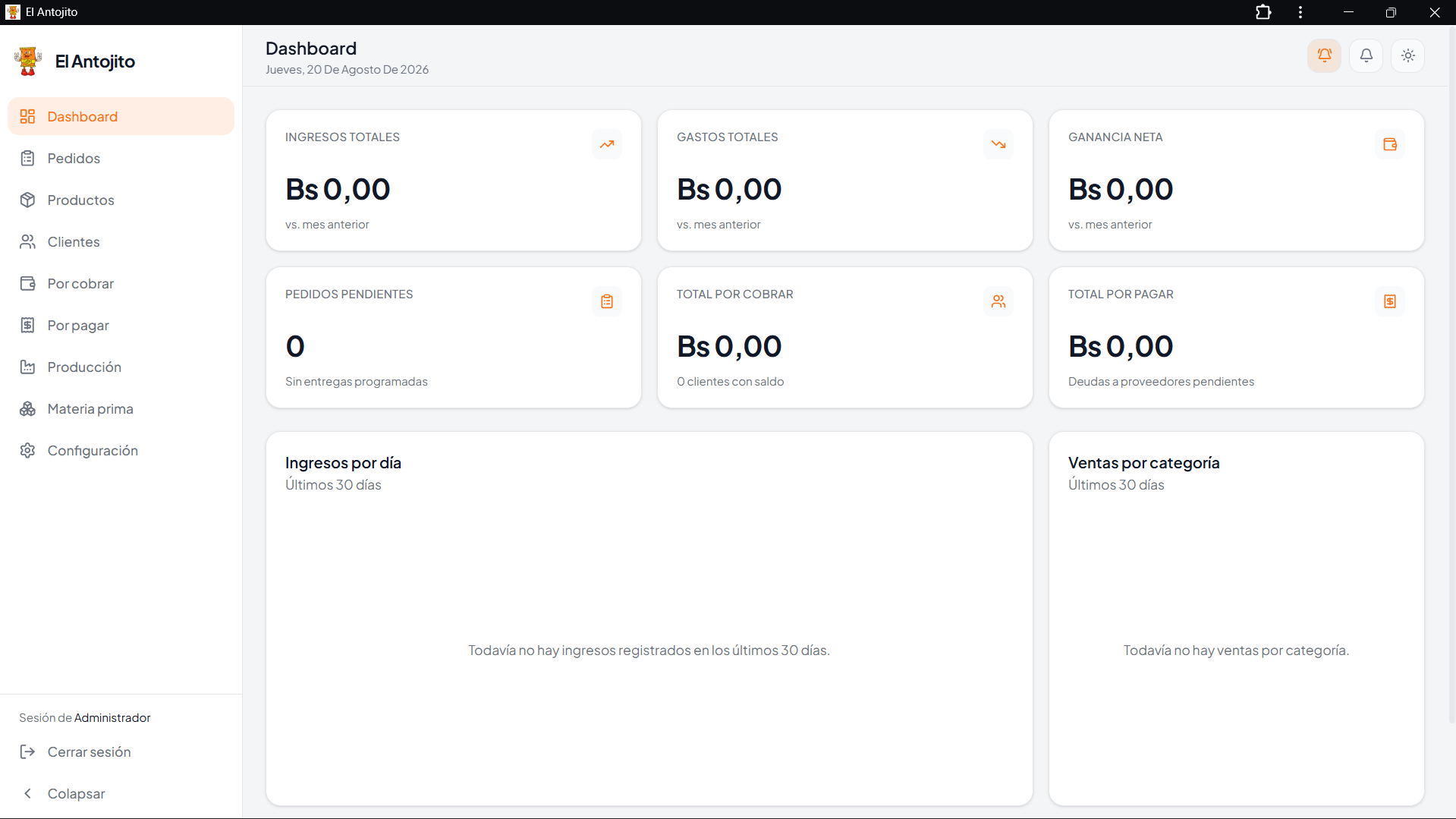 CRM para El Antojito